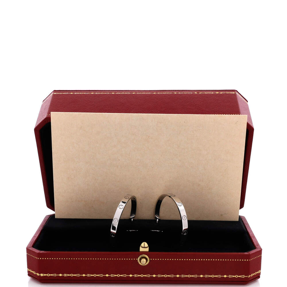 Cartier Large Love Hoop Earrings 18K White Gold - Picture 2 of 3